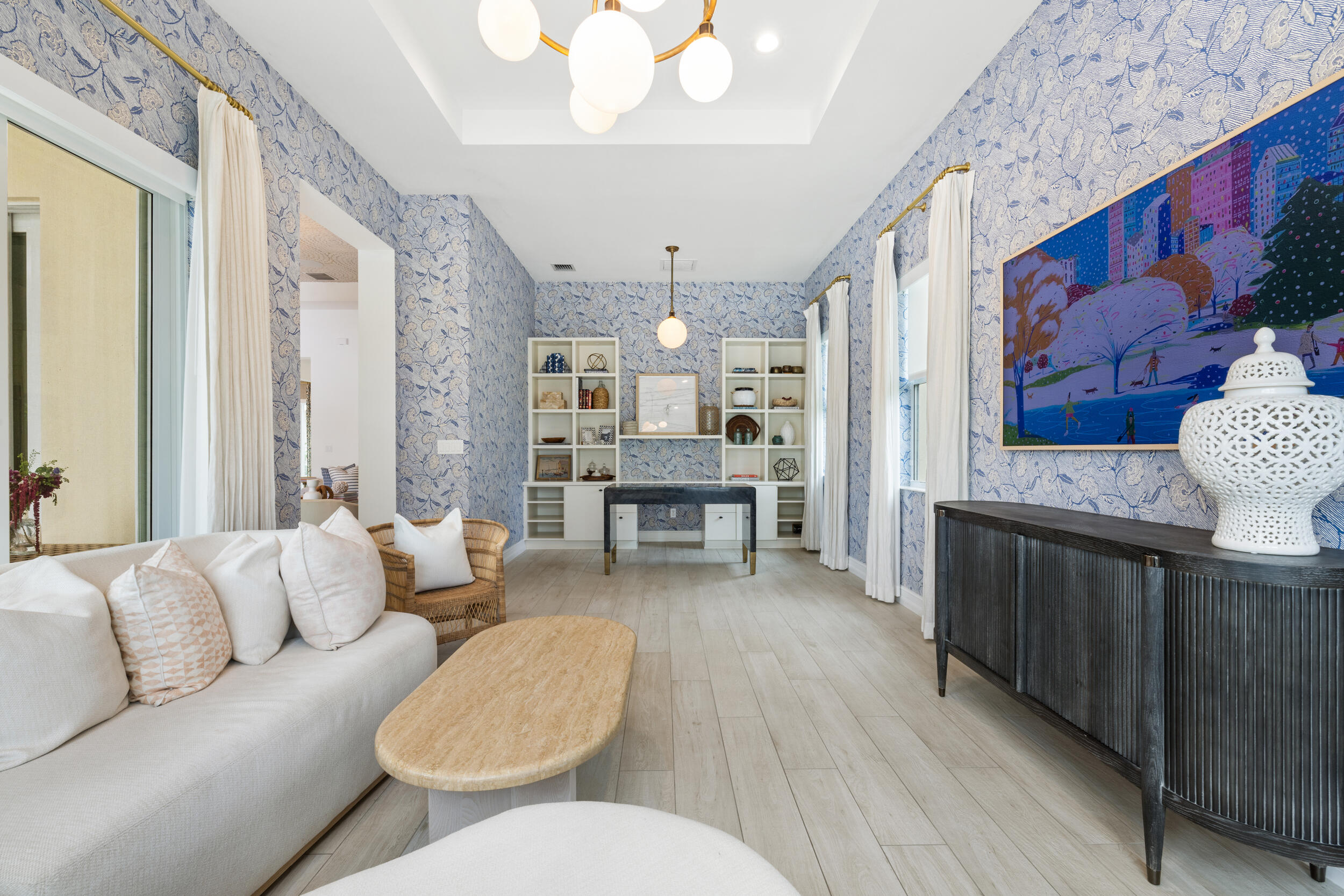 8001 Southeast Plantation Circle Jupiter, FL 33458 - Photo 18 of 50 a living room with furniture and wooden floor