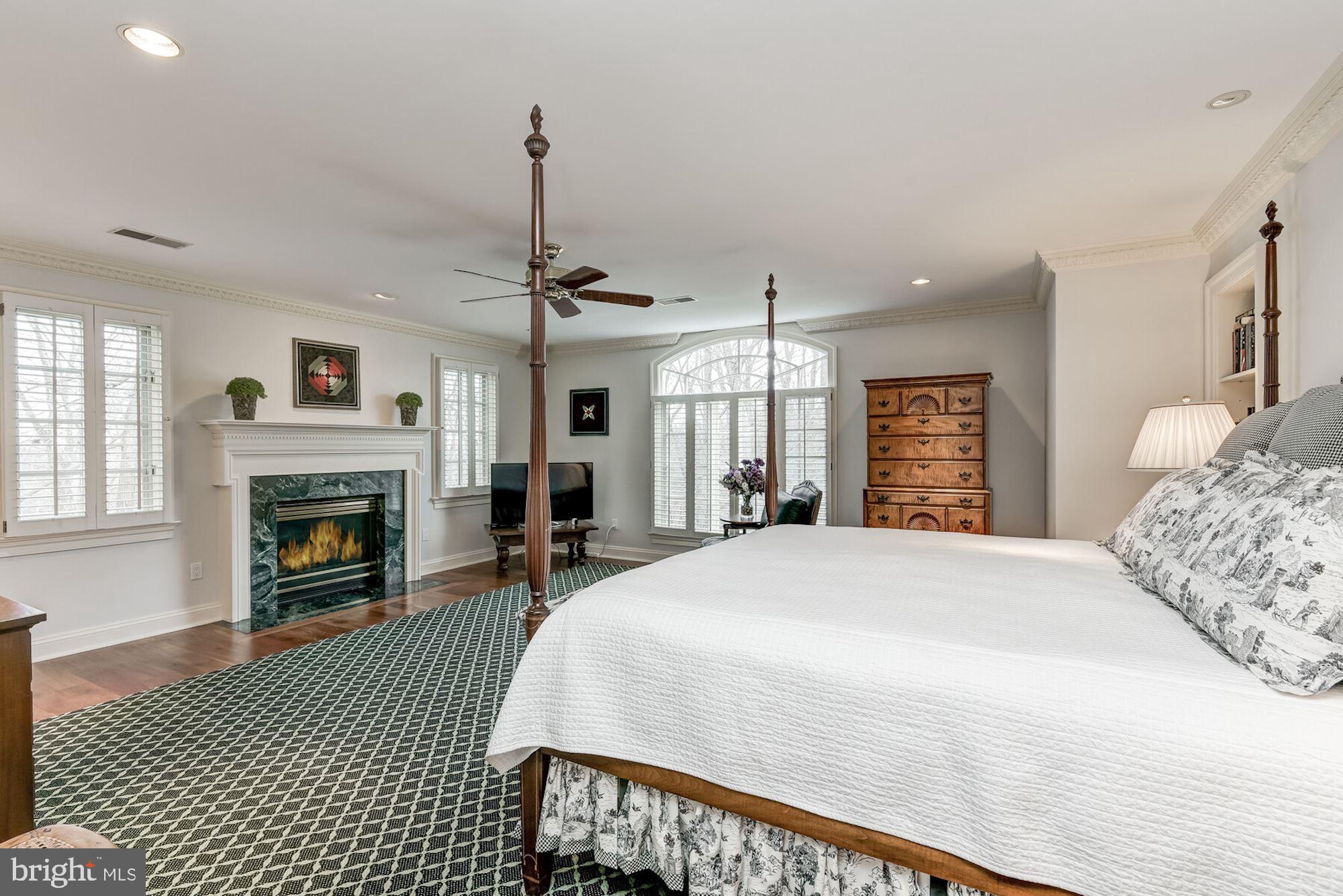 11206 River View Drive Potomac, MD 20854 - Photo 16 of 48 Primary Bedroom with Fireplace