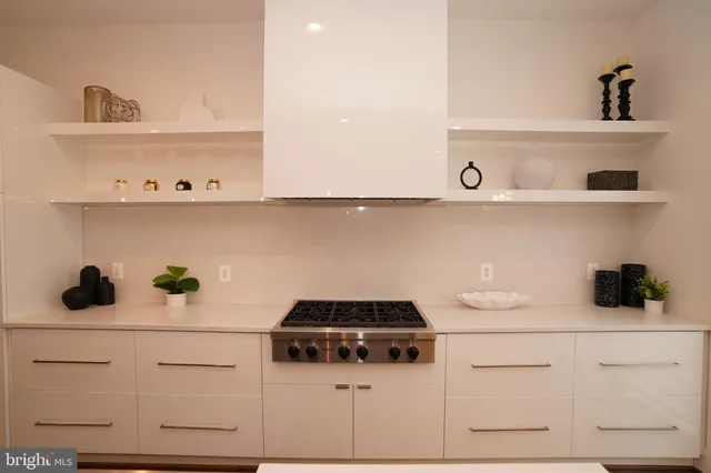 a bedroom with a bed and a closet