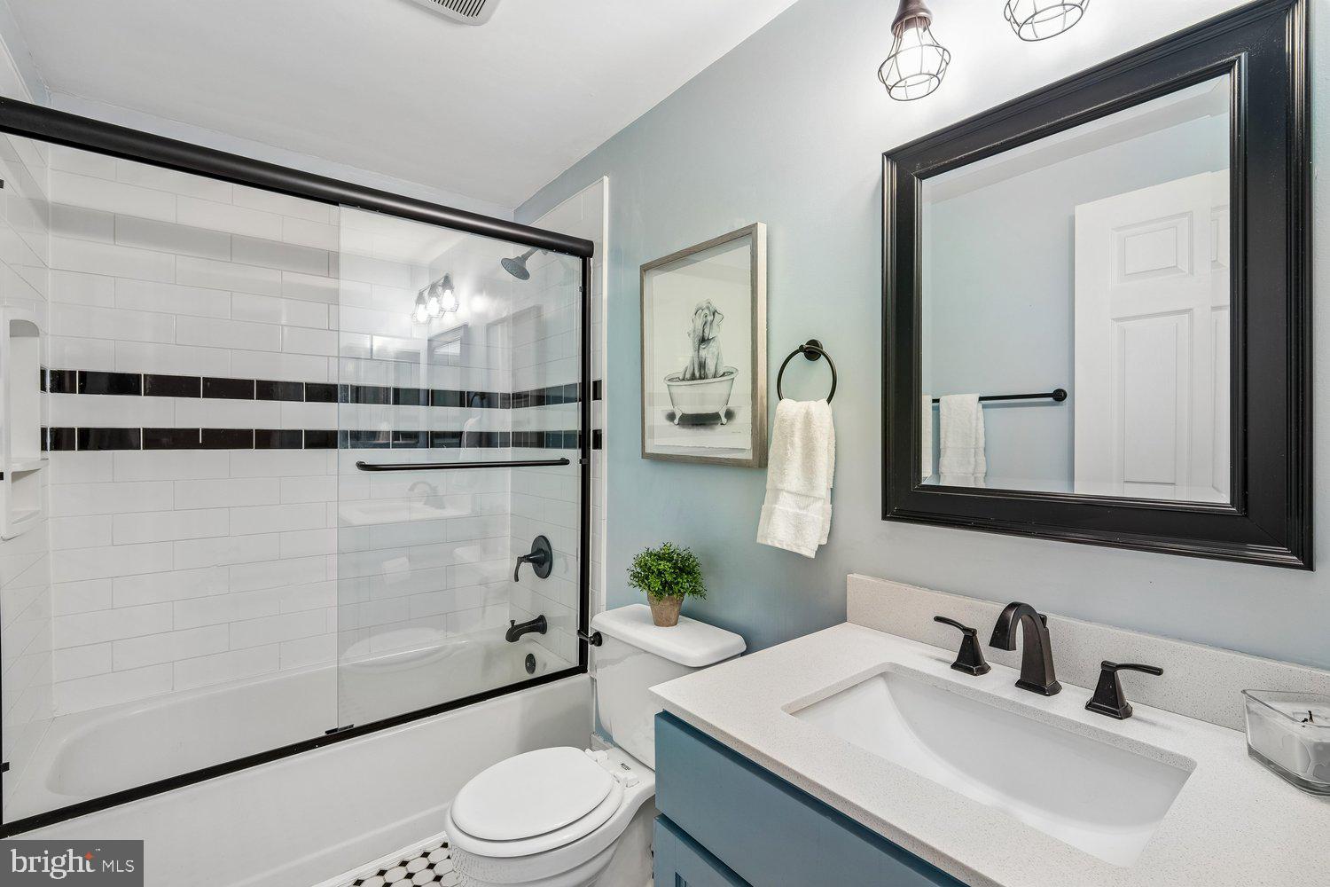 8044 Red Jacket Way Jessup, MD 20794 - Photo 44 of 71 UPDATED 2ND FULL BA W/ QUARTZ VANITY & TUB SHOWER