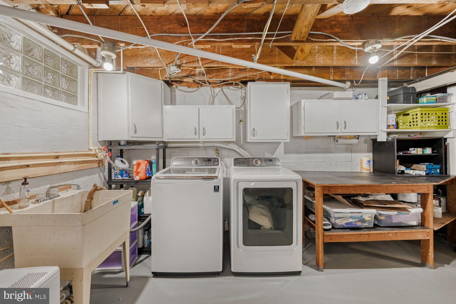 8127 Glen Gary Road Towson, MD 21286 - Photo 25 of 34 Functional basement laundry area with storage.