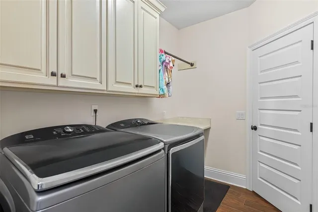 a workspace with furniture and a window