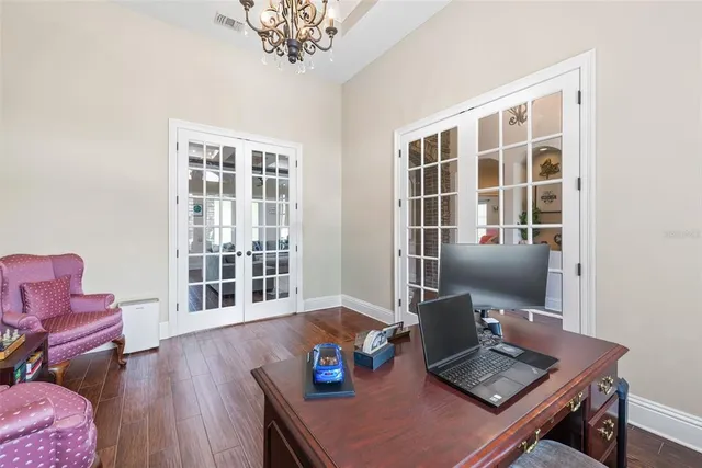 a view of outdoor space with sign board