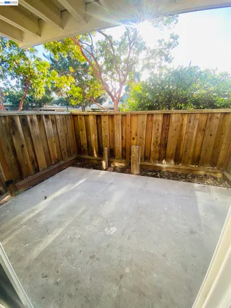 a view of wooden fence