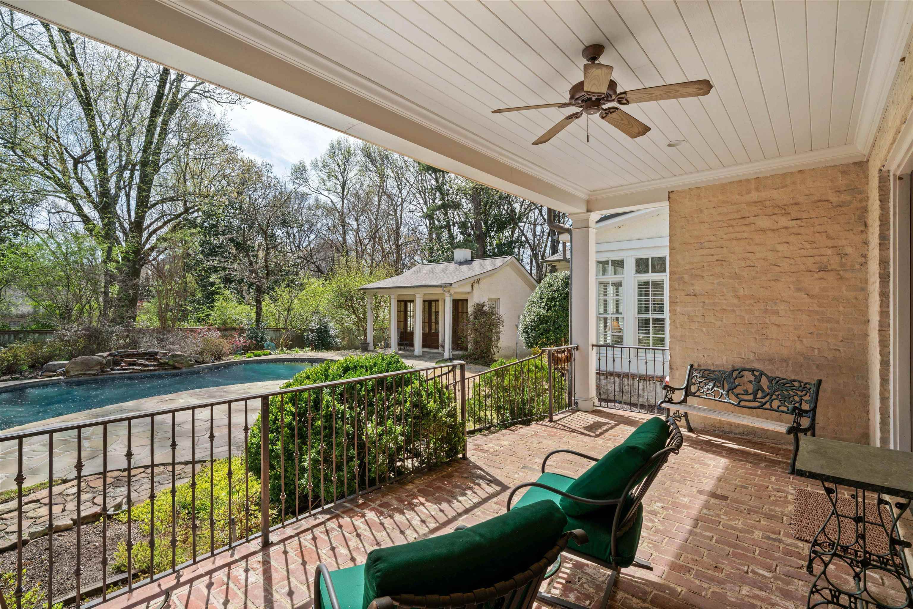 4525 Barfield Road Memphis, TN 38117 - Photo 33 of 40 Overlooking backyard, pool and pool house.