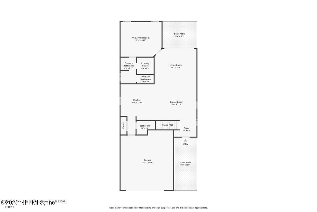 542 Silver Landing Drive St. Augustine, FL 32092 - Photo 54 of 55 a picture of a floor plan