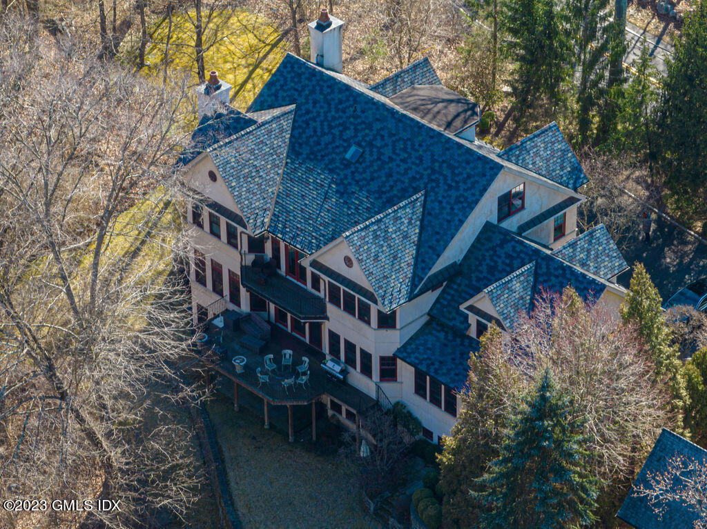 211 Orchard Street Cos Cob, CT 06830 - Photo 34 of 40 a aerial view of a house with a yard