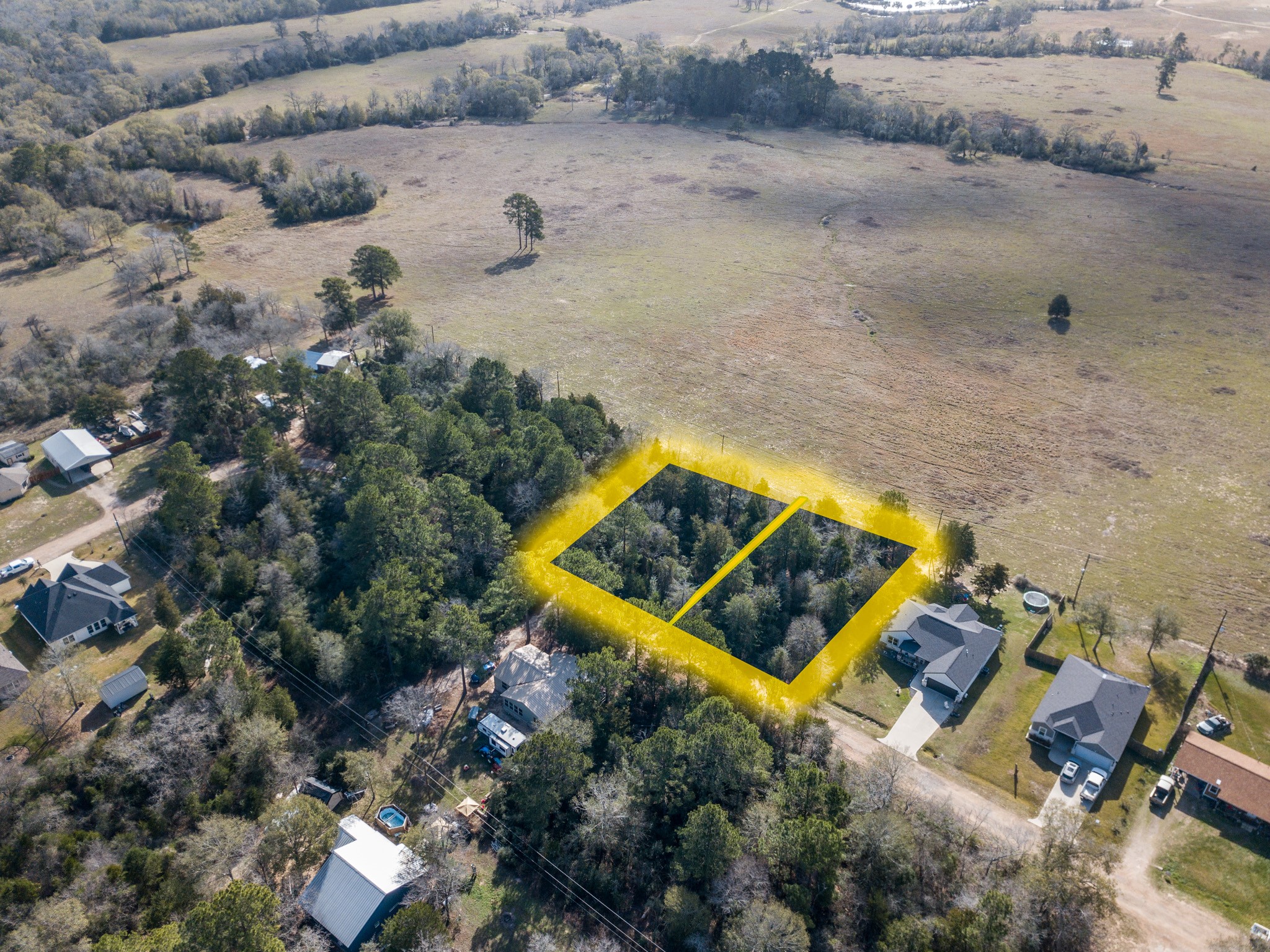 38044 Quail Drive Hempstead, TX 77445 - Photo 4 of 14 an aerial view of a house with outdoor space