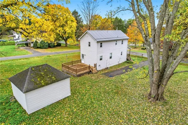 a view of balcony with small swimming pool