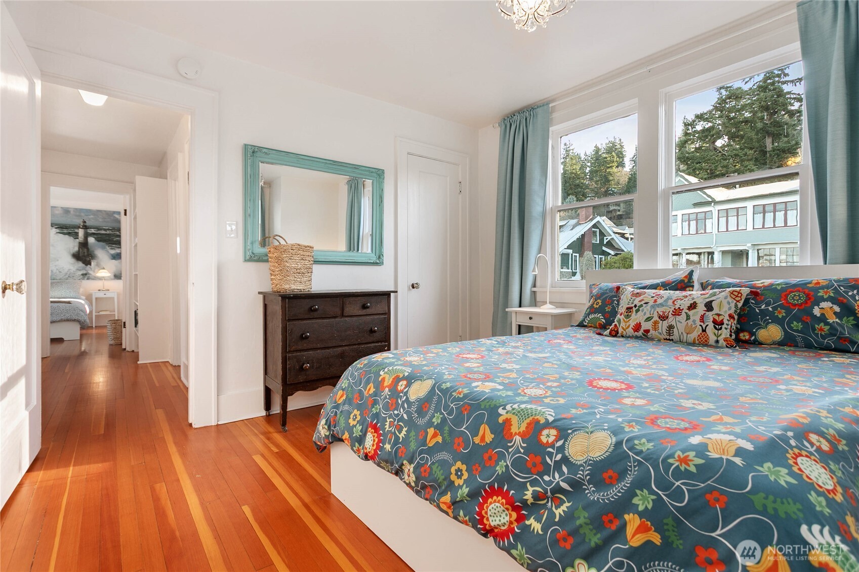 322 South Forest Street Bellingham, WA 98225 - Photo 21 of 34 a bedroom with a bed and wooden floor