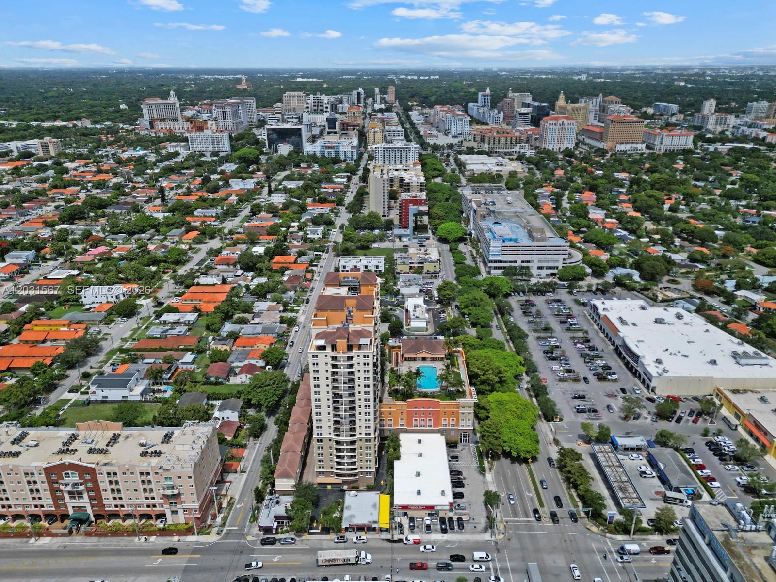 3232 Southwest 22nd Terrace, Unit 802 Miami, FL 33145 - Photo 25 of 27 View towards Coral Gables