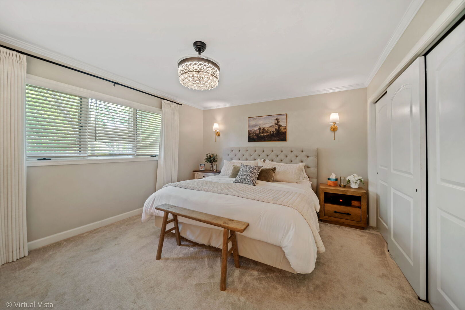 506 South Raven Road Shorewood, IL 60404 - Photo 26 of 37 a spacious bedroom with a bed and a table in it