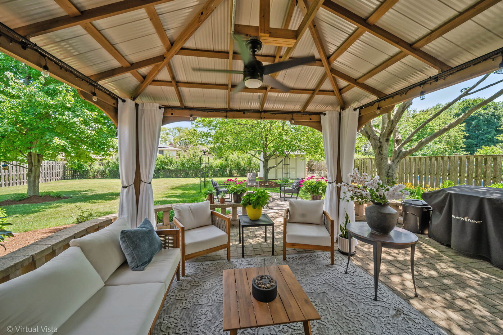 506 South Raven Road Shorewood, IL 60404 - Photo 29 of 37 a patio view with a seating space and a garden
