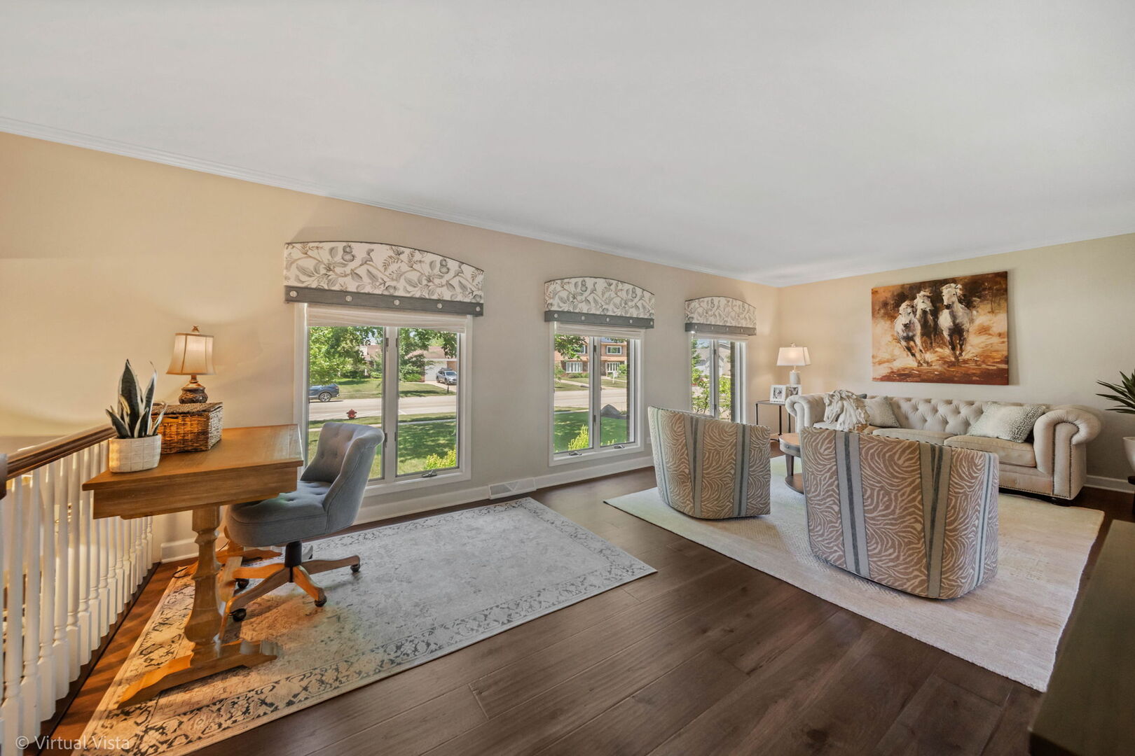 506 South Raven Road Shorewood, IL 60404 - Photo 5 of 37 a workspace with furniture hardwood and a window