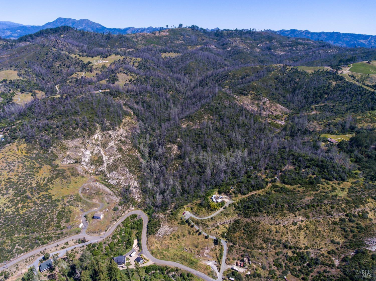 8300-8250 St Helena Road Santa Rosa, CA 95404 - Photo 14 of 26 an aerial view of house with mountain view