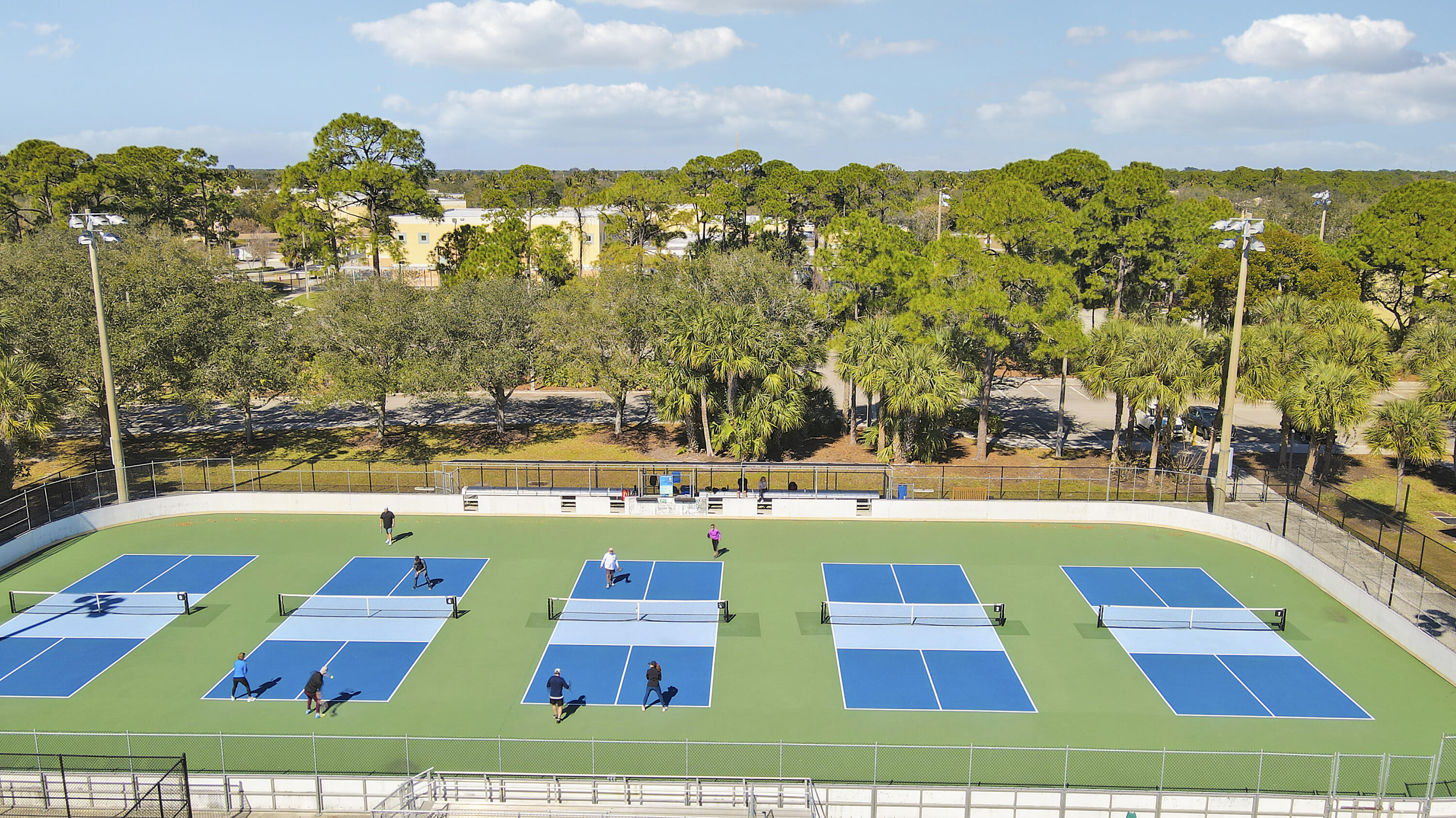 511 Sweet Bay Circle Jupiter, FL 33458 - Photo 45 of 53 Aerial - Abacoa Park - Pickleball