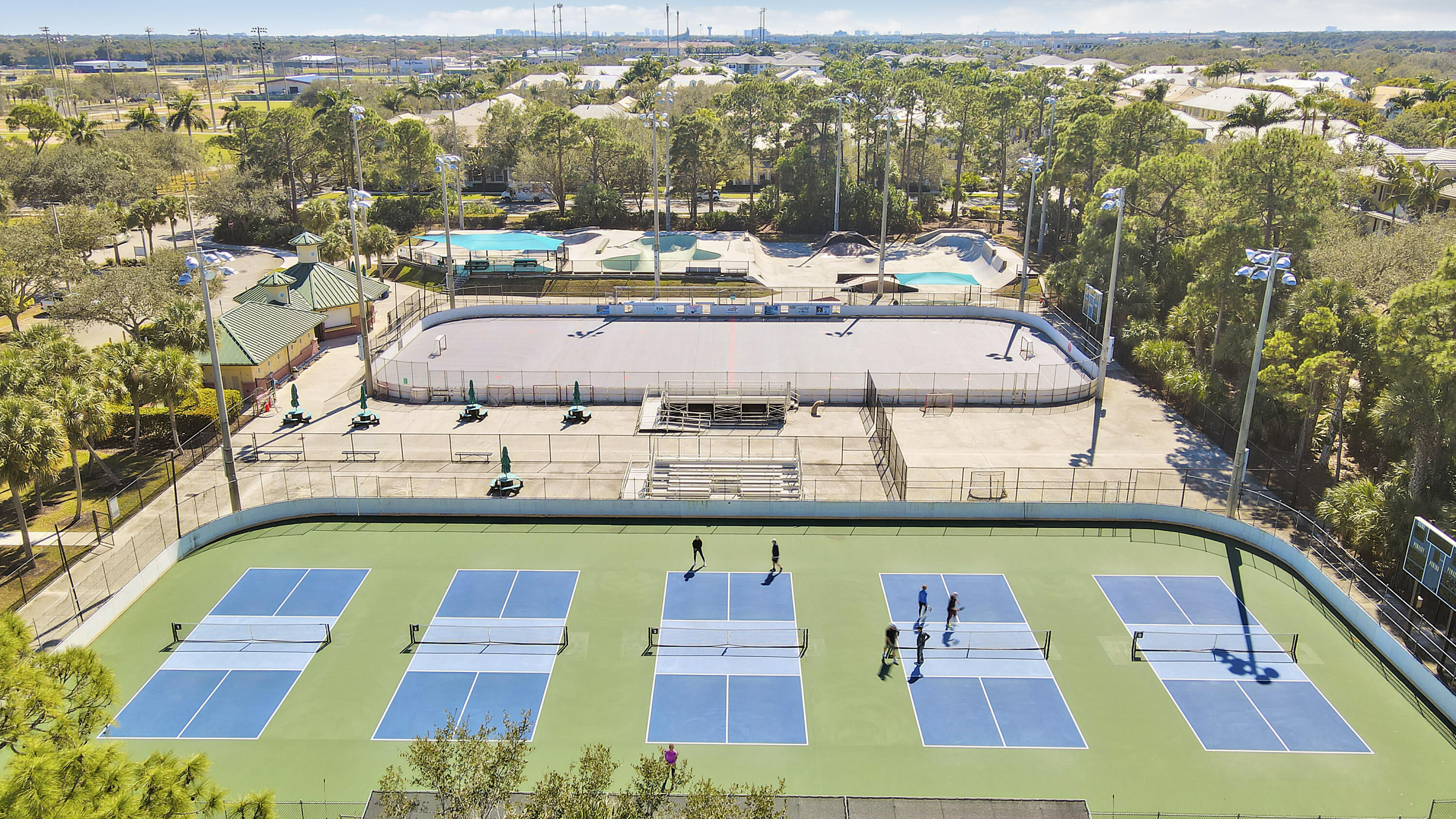 511 Sweet Bay Circle Jupiter, FL 33458 - Photo 51 of 53 Aerial - Pickleball and Skate Park