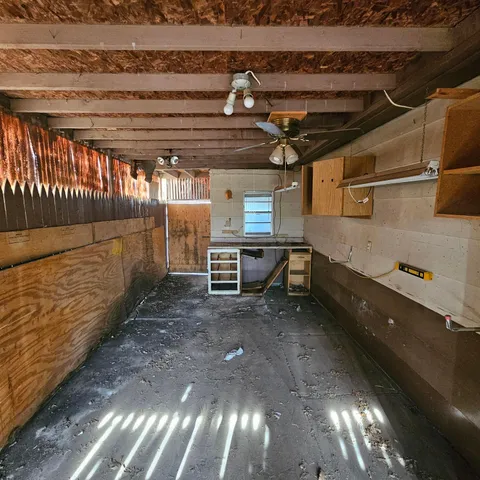 a view of storage and utility room