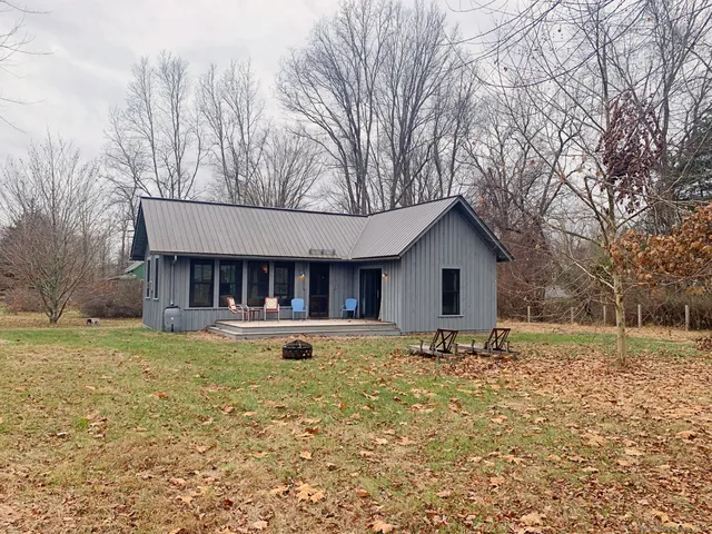 a view of a house with a outdoor space