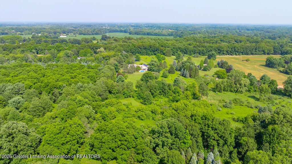 5353 Barton Road Williamston, MI 48895 - Photo 72 of 88 5353 Barton. Aerial Rear View