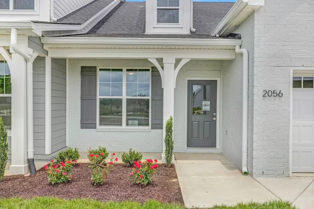 a front view of a house