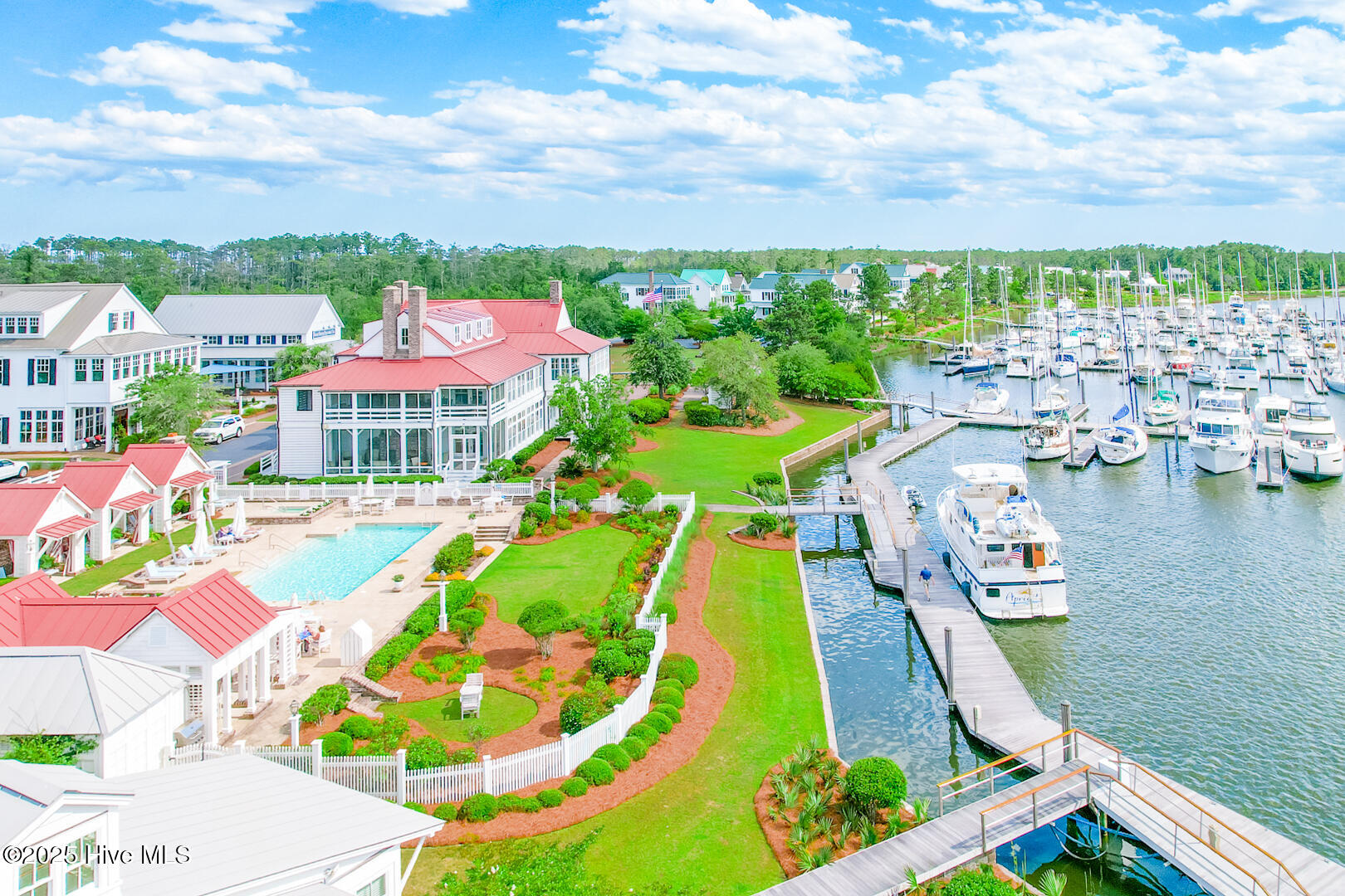 175 River Watch Road Oriental, NC 28571 - Photo 47 of 61 _Aerial Marina & Club