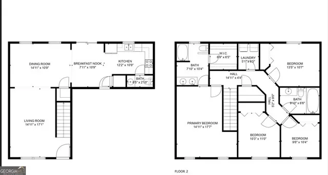 a picture of a floor plan