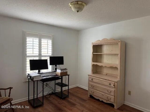 a view of workspace with a window
