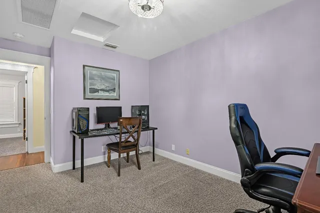 a view of a pathway of a yard