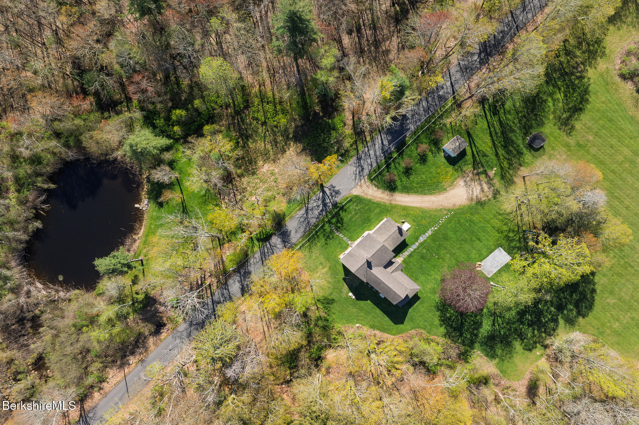 304 Hickey Hill Road Sheffield, MA 01257 - Photo 6 of 60 AERIAL VIEW