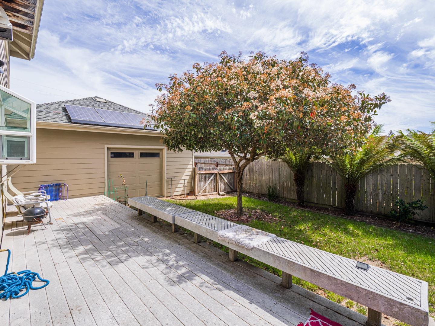 209 Hames Road Watsonville, CA 95076 - Photo 41 of 60 a view of a backyard with a garden and plants