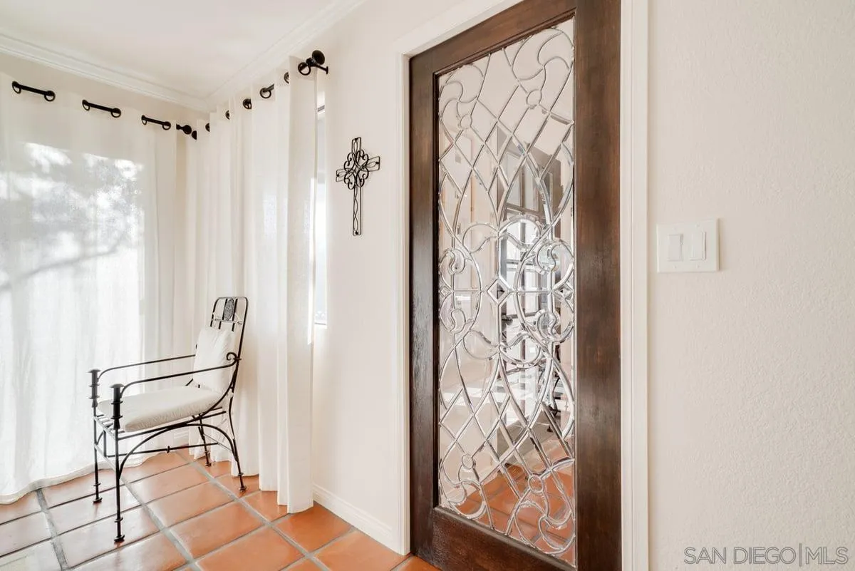 11 Country Glen Road Fallbrook, CA 92028 - Photo 17 of 75 a bathroom with a shower curtain and a window