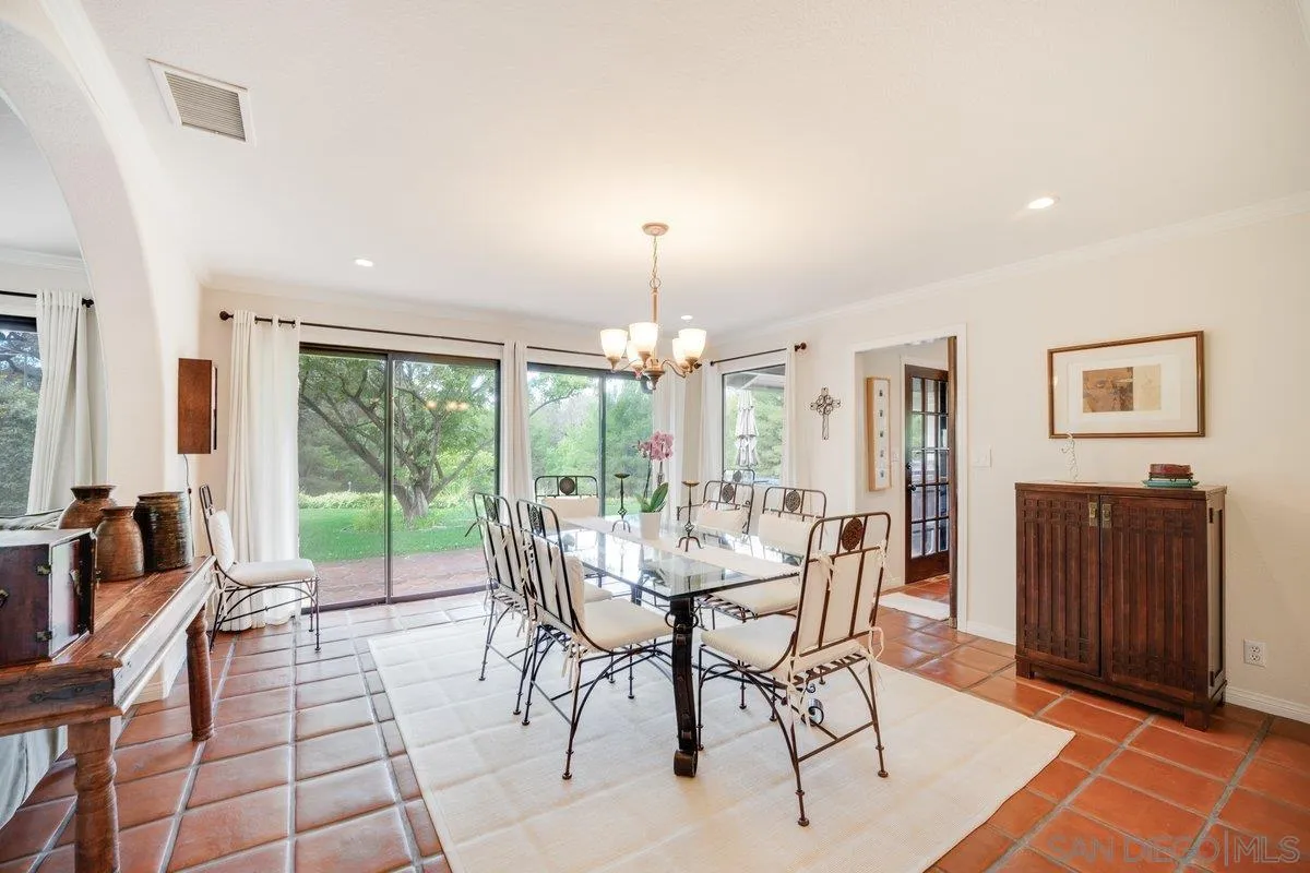 11 Country Glen Road Fallbrook, CA 92028 - Photo 18 of 75 a view of a dining room with furniture window and outside view