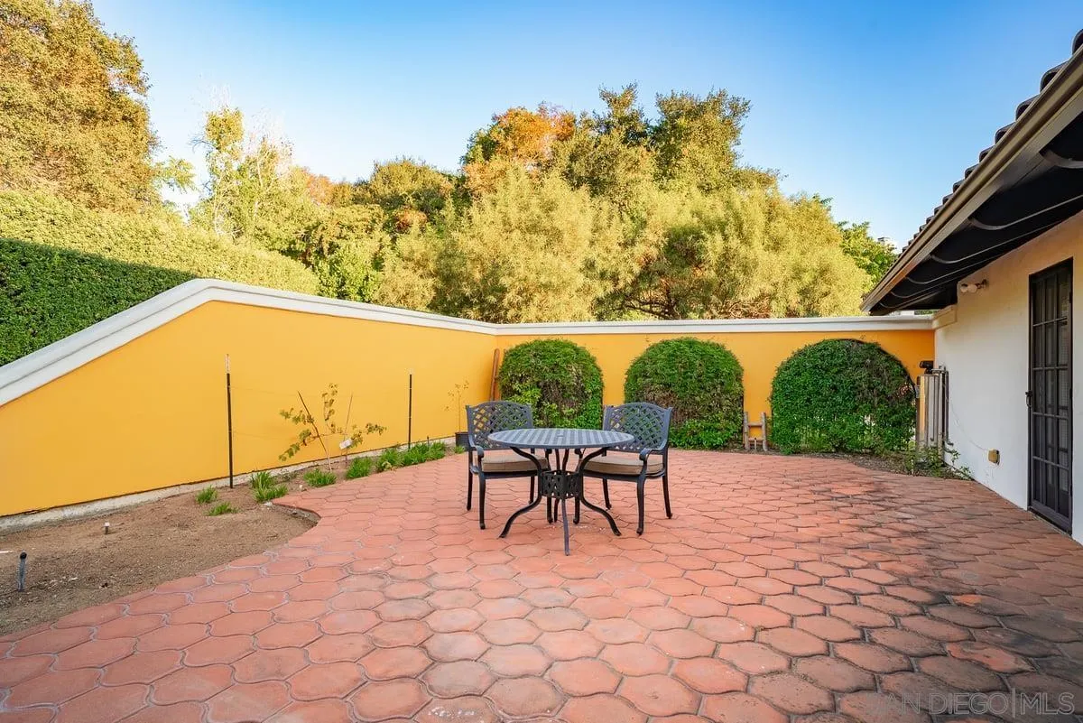 11 Country Glen Road Fallbrook, CA 92028 - Photo 37 of 75 a view of a patio with a table chairs and a table
