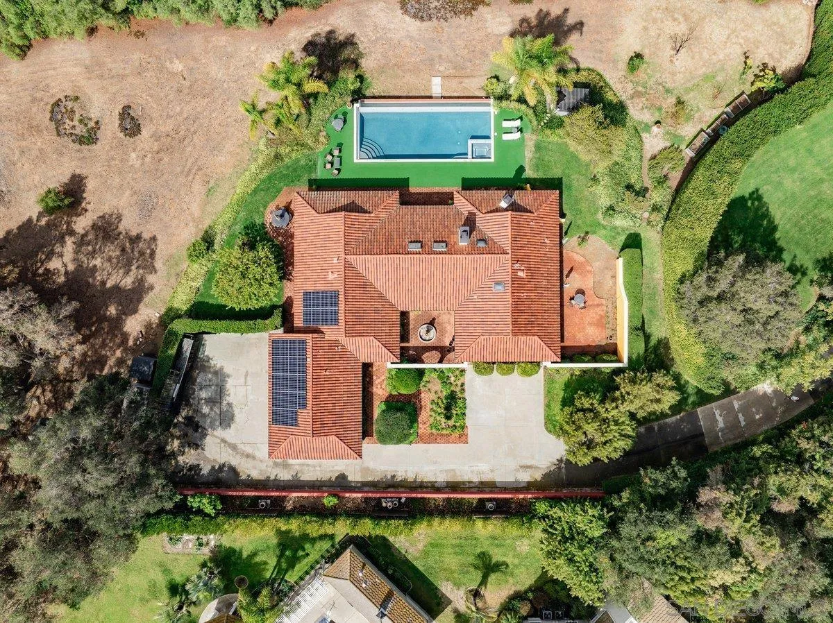 11 Country Glen Road Fallbrook, CA 92028 - Photo 58 of 75 an aerial view of a house with a garden and yard