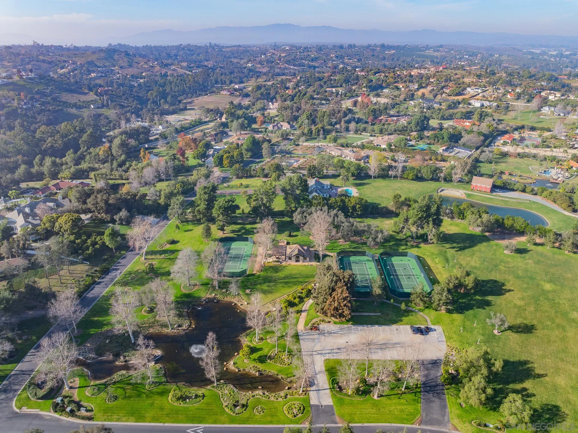 11 Country Glen Road Fallbrook, CA 92028 - Photo 71 of 75 an aerial view of residential houses with outdoor space and trees