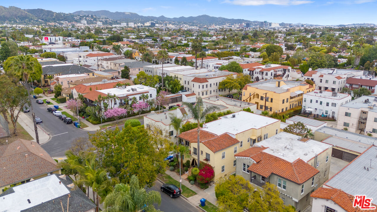 458 North Genesee Avenue Los Angeles, CA 90036 - Photo 31 of 38 an aerial view of a city with lots of residential buildings