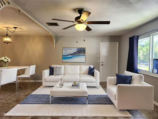 a view of an empty room