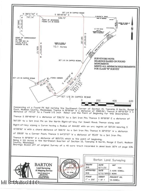 Sowell Road Madison, MS 39110 - Photo 3 of 7 sowell 10.1 png survey