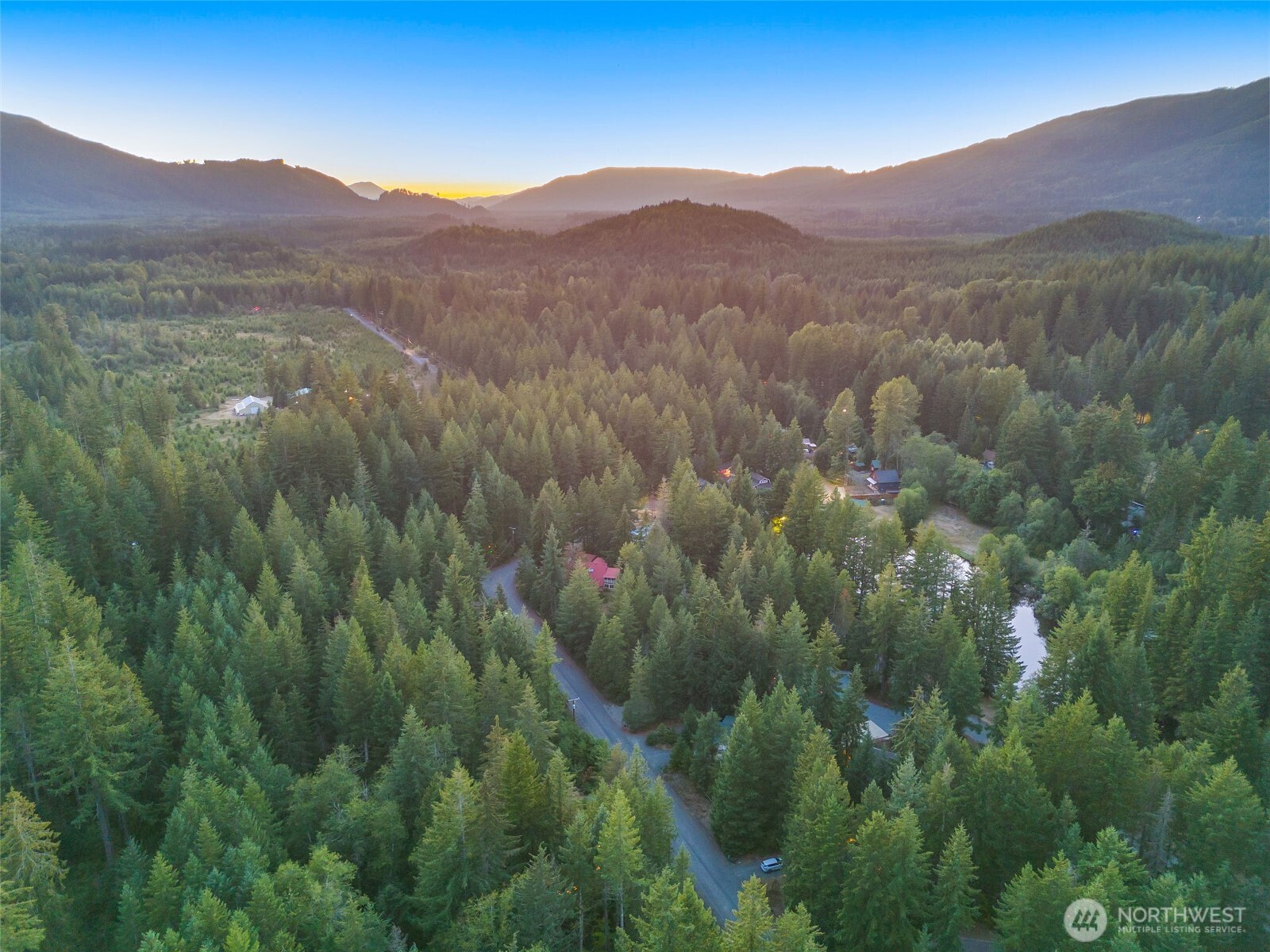 109 Big Creek Road Ashford, WA 98304 - Photo 3 of 15 a view of a lush green hillside and a houses