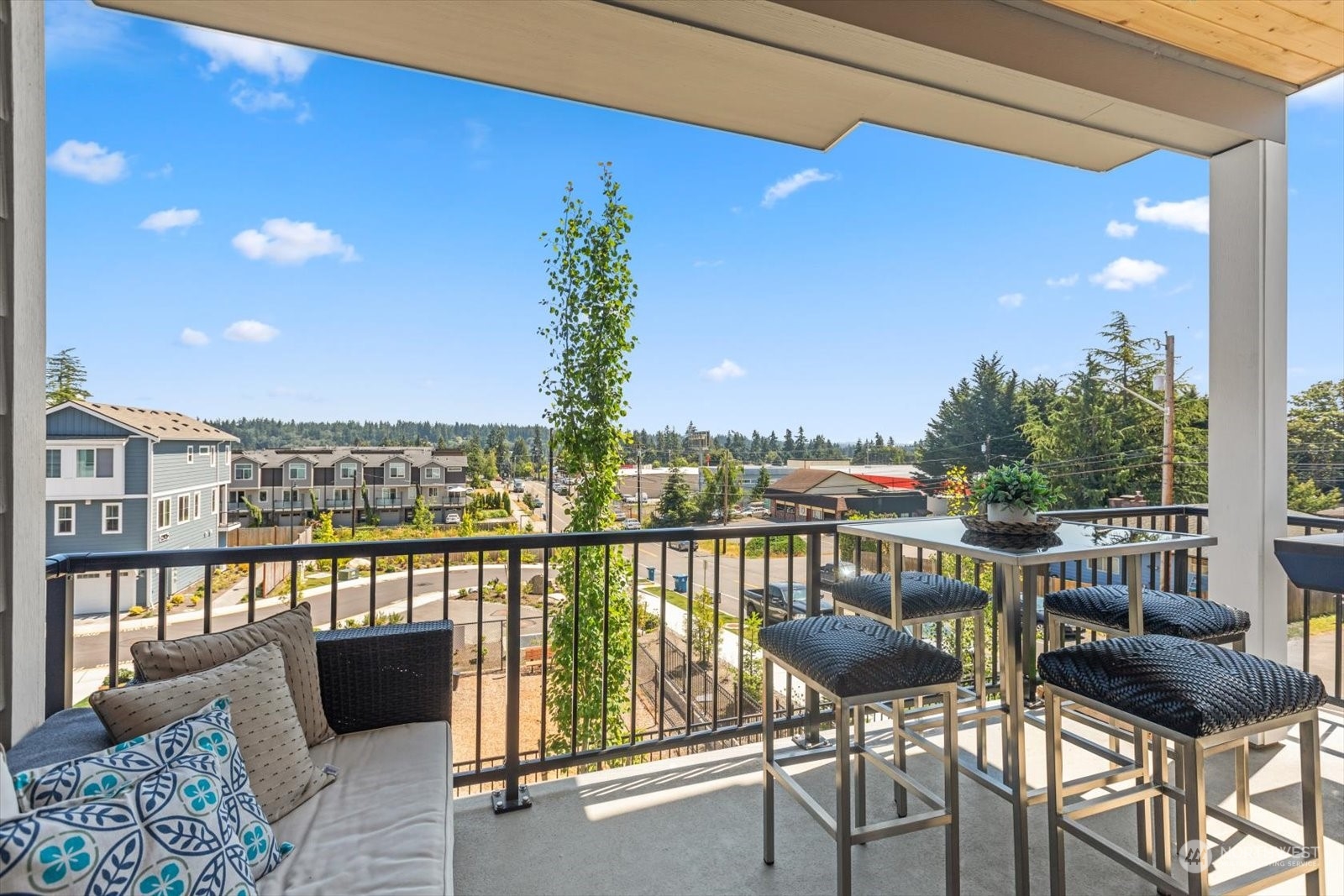 22929 80th Place West, Unit C Edmonds, WA 98026 - Photo 15 of 36 a view of a balcony with chairs