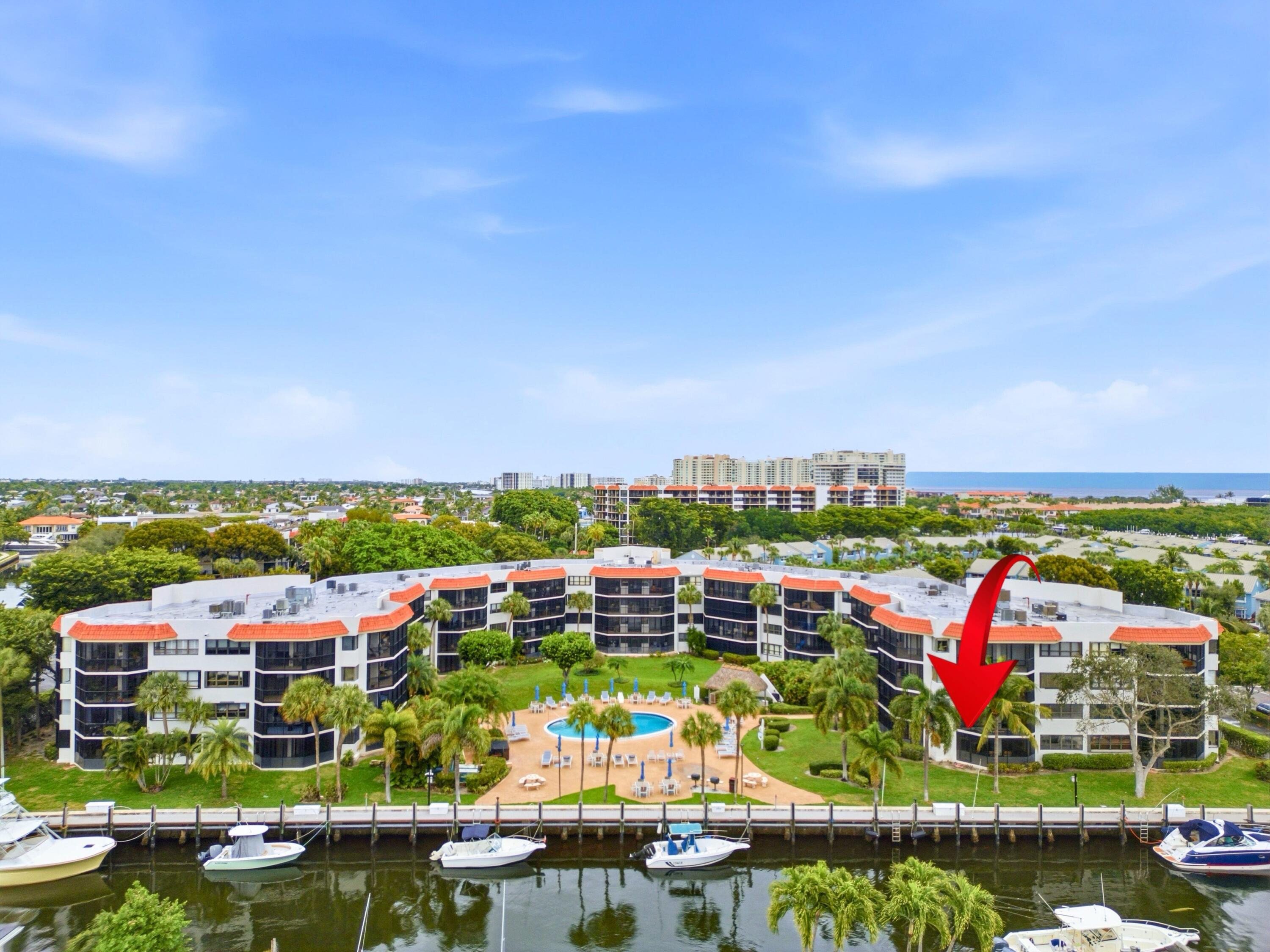 800 Jeffery Street, Unit 102 Boca Raton, FL 33487 - Photo 23 of 24 Drone Building Unit Location