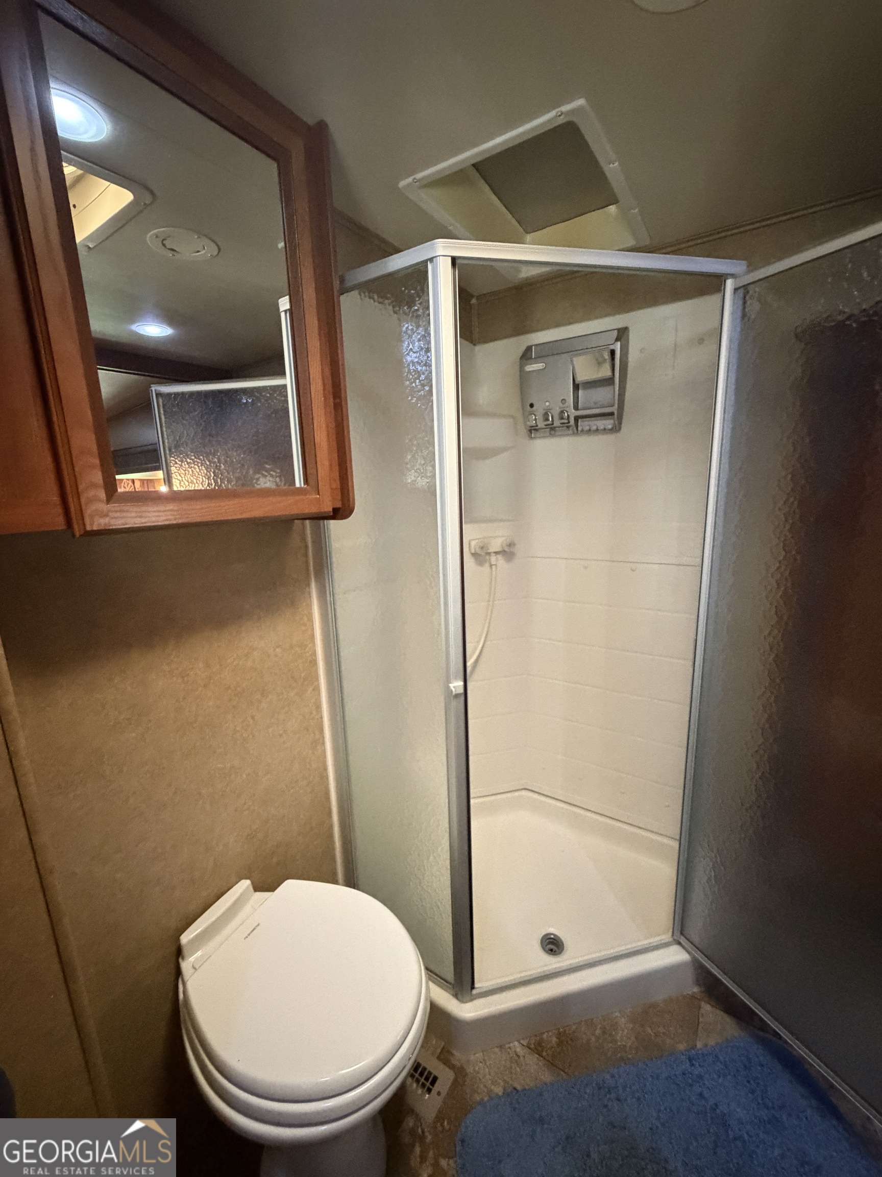 101 Bridge Loop Drive Cleveland, GA 30528 - Photo 34 of 93 a bathroom with a toilet and a glass door shower