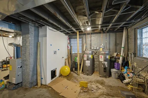 a view of a storage room