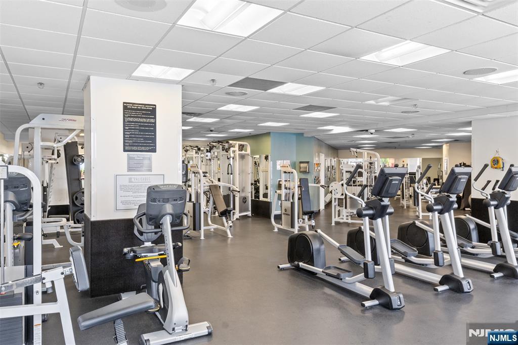 100 Old Palisade Road, Unit 3215 Fort Lee, NJ 07024 - Photo 32 of 43 a view of a room with gym equipment