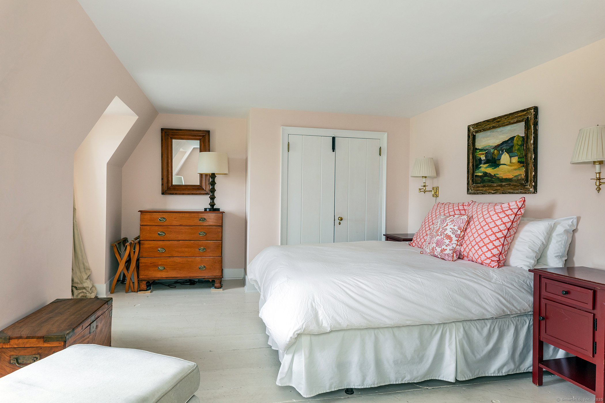 119 Knibloe Hill Road Sharon, CT 06069 - Photo 19 of 30 a bedroom with a bed and a couch