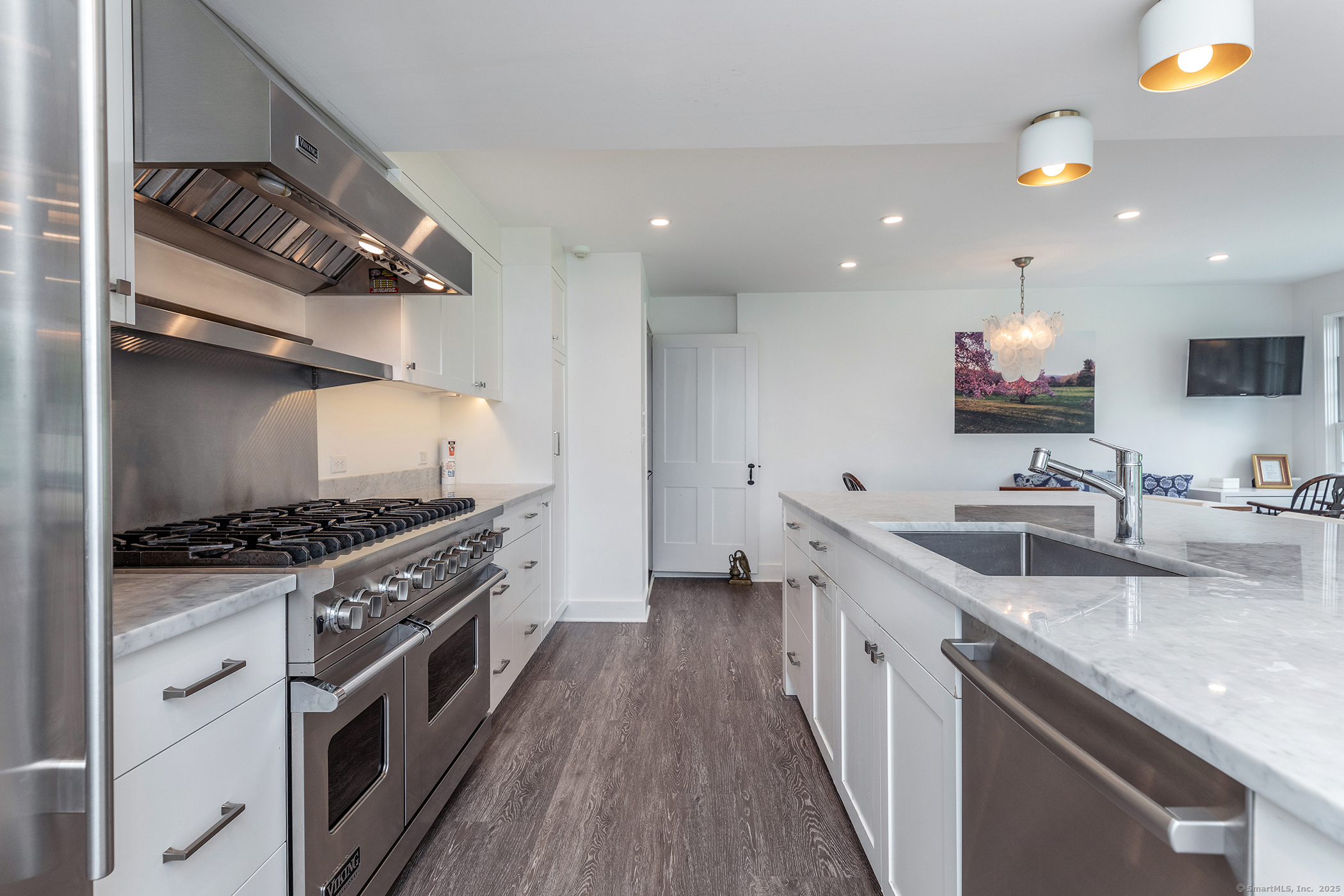 119 Knibloe Hill Road Sharon, CT 06069 - Photo 5 of 30 a kitchen with stainless steel appliances granite countertop a stove a sink and a refrigerator