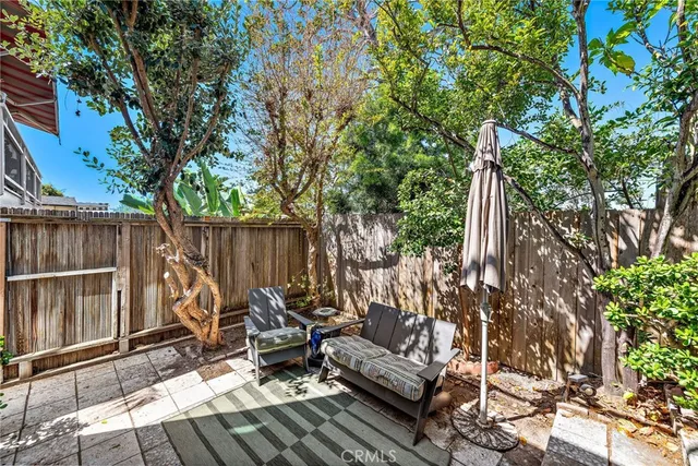 a view of outdoor space with seating