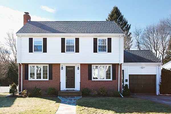 17 Hagen Road Newton, MA 02459 - Photo 1 of 10 a front view of a house with a yard