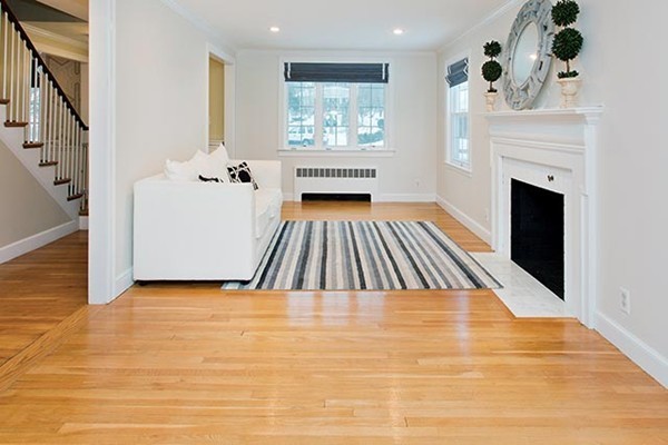 17 Hagen Road Newton, MA 02459 - Photo 3 of 10 a view of kitchen and hall with wooden floor